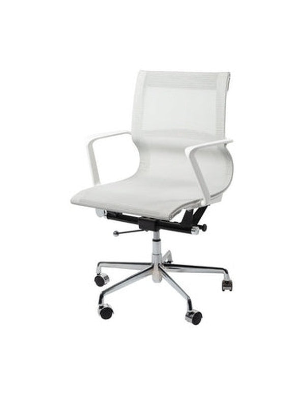 כסא לחדר ישיבות דגם פולו לבן - new-office-masters