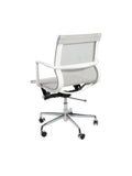 כסא לחדר ישיבות דגם פולו לבן - new-office-masters